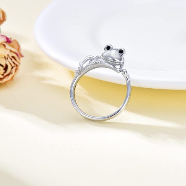 Sterling Silver Frog Ring-2
