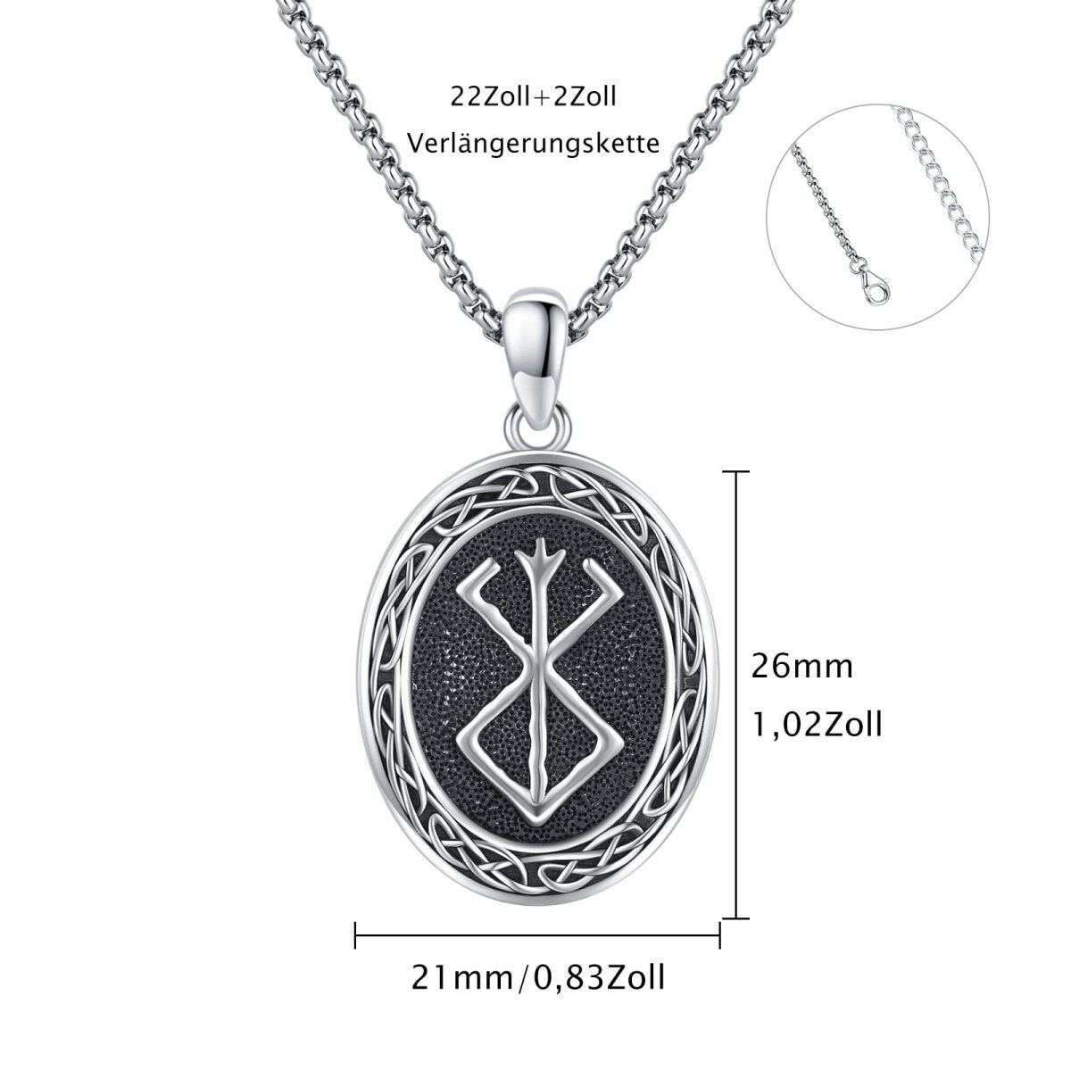 Sterling Silver Celtic Knot Pendant Necklace for Men-6