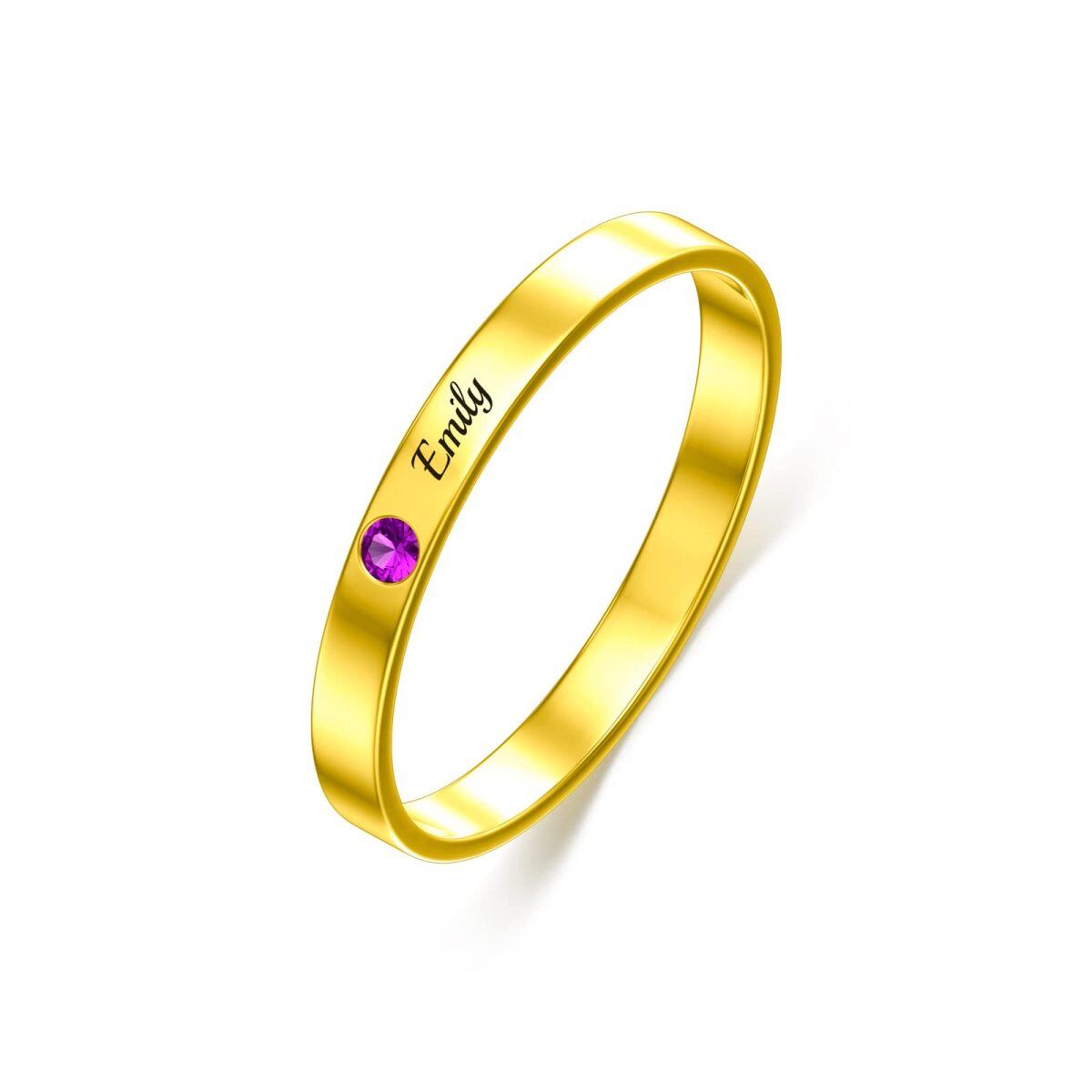 10K Gold Classic Name Ring-1