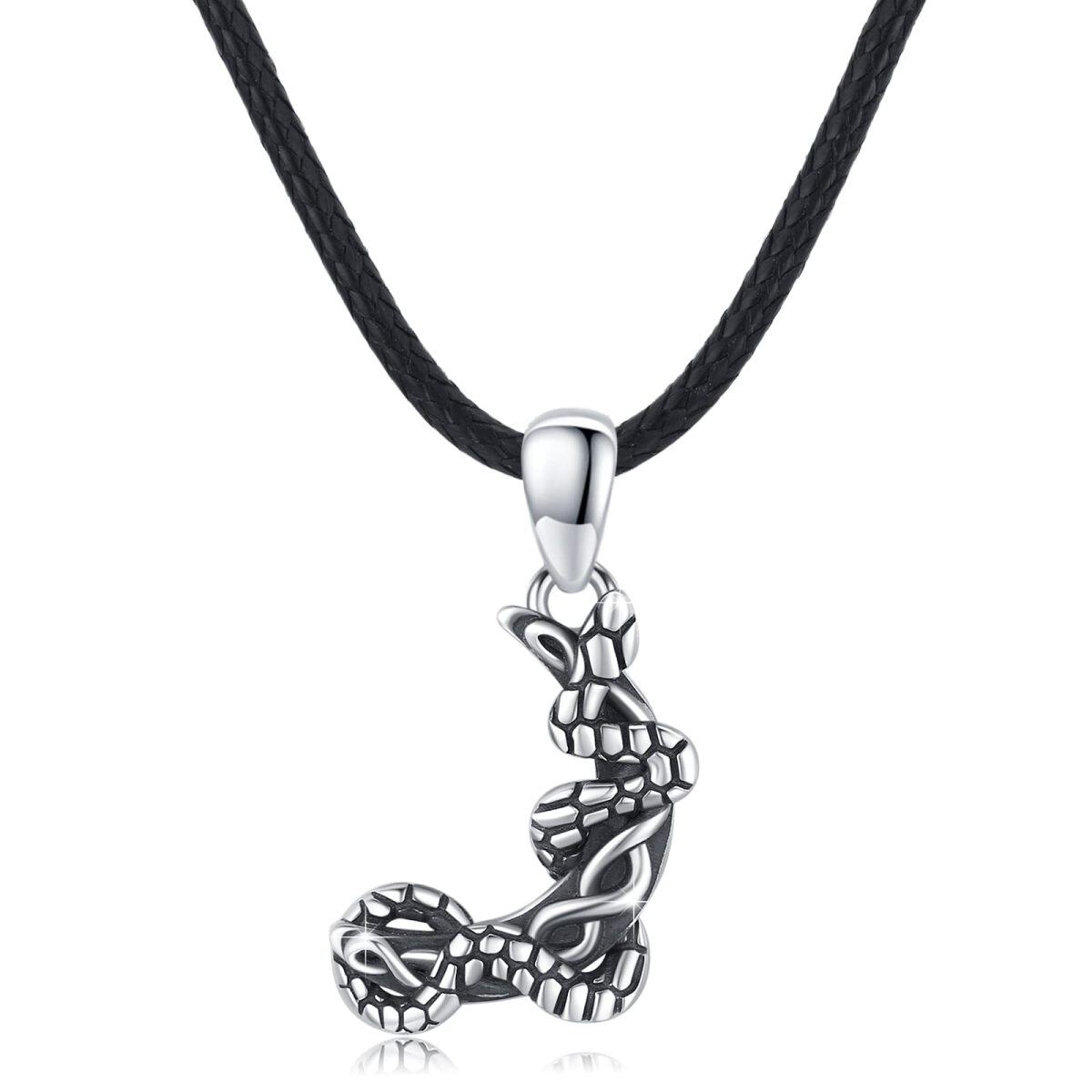 Sterling Silver Bar Necklace for Men-1