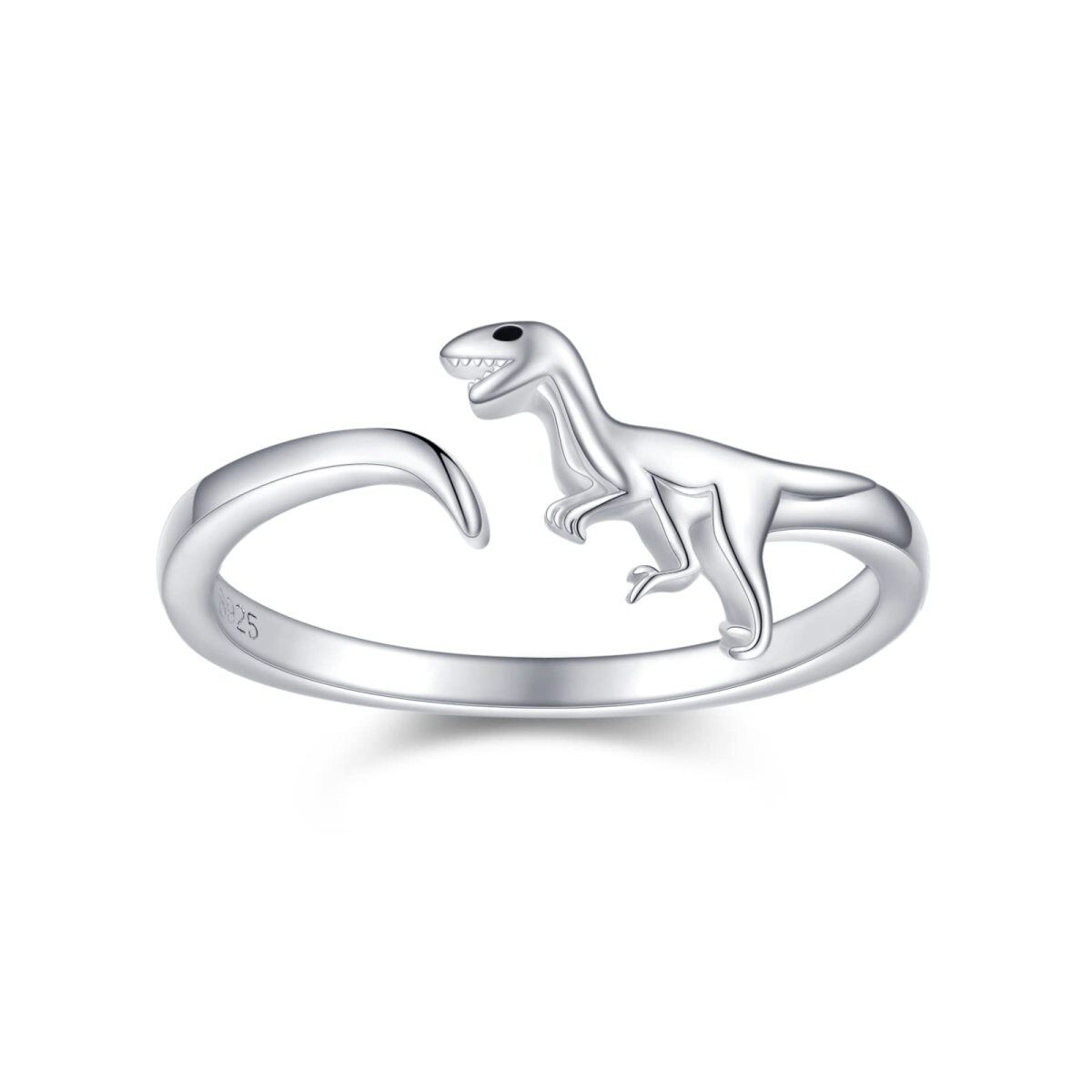 Sterling Silver Dinosaur Open Ring-1