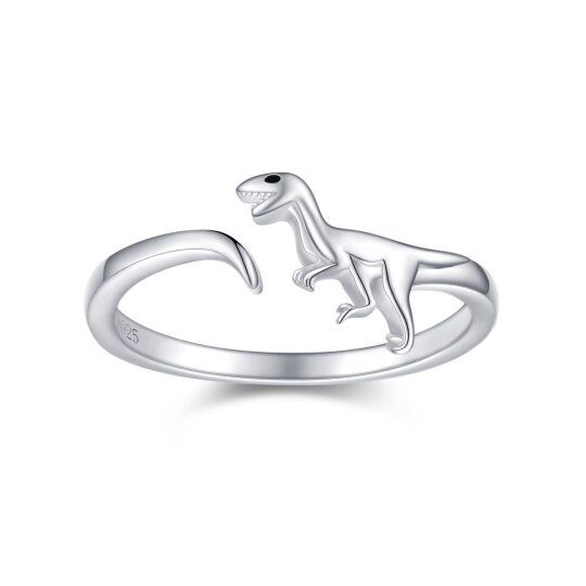 Sterling Silver Dinosaurs Open Ring