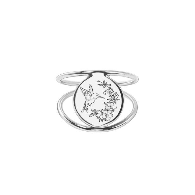 Sterling Silver Hummingbird Ring-1