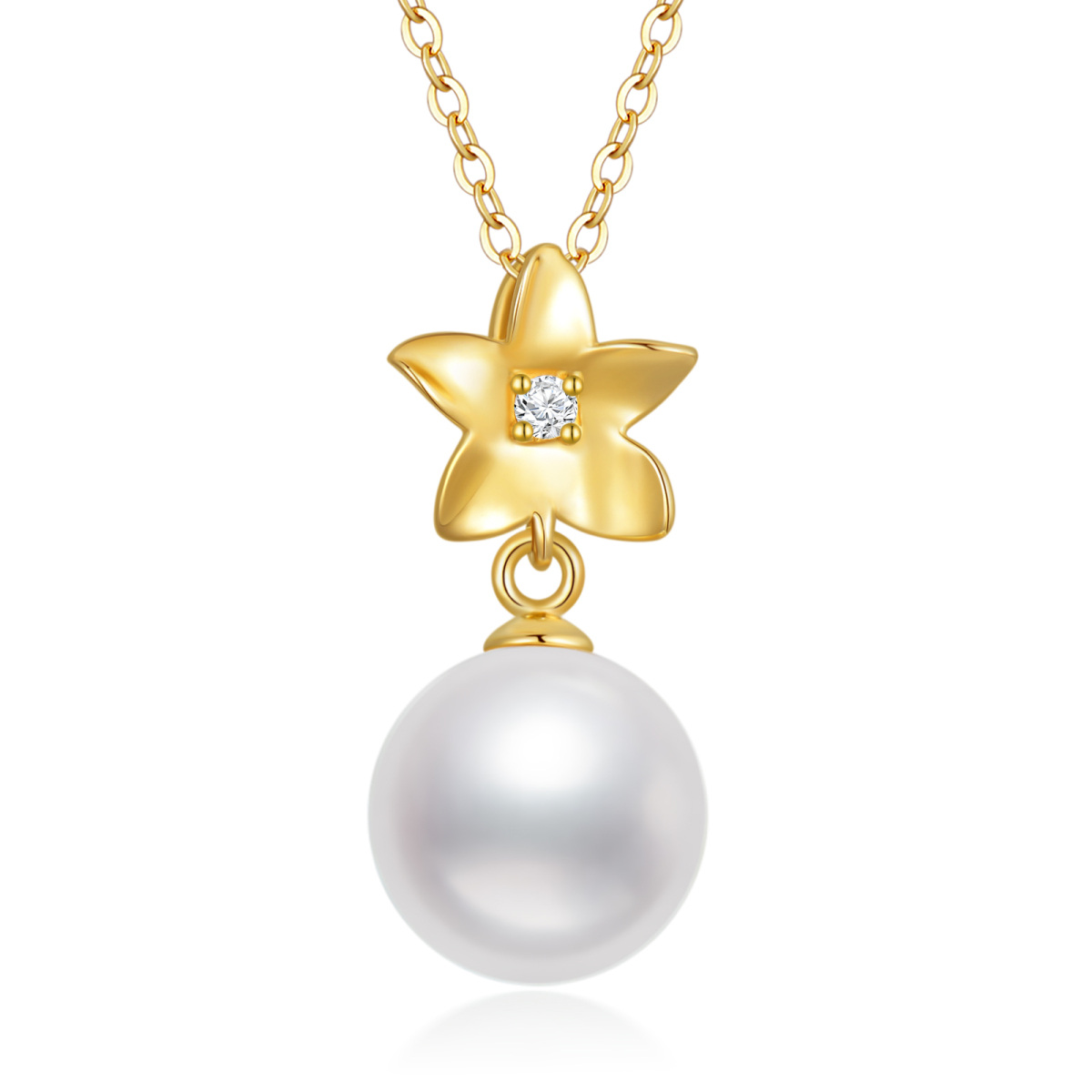 14K Gold 16 ''1'' 1 ''Extender Zoll kreisförmig geformt Perlenstrang Halskette-1