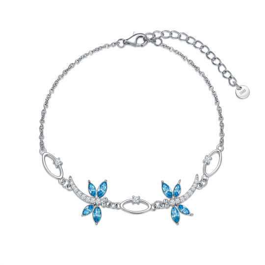 Libellen-Armband für Damen und Mädchen, Libellen-Schmuck, Geschenke, Sterlingsilber
