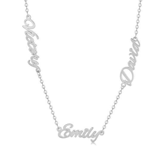 Sterling Silver Personalized Classic Name Pendant Necklace