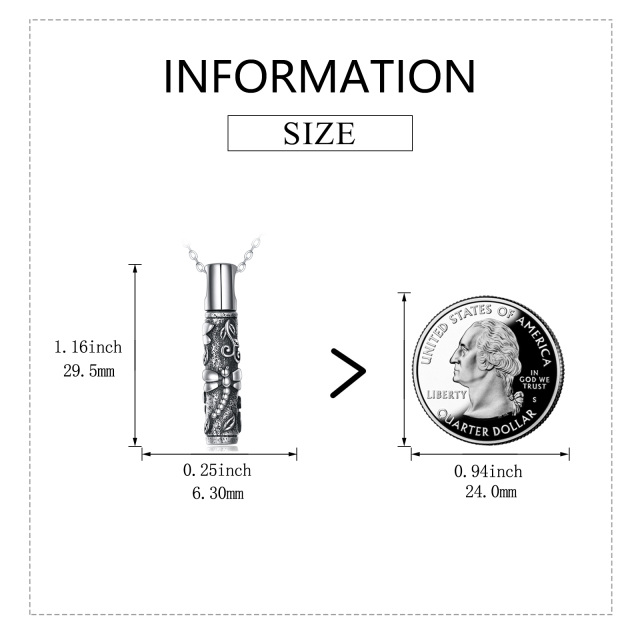 Colares de urna de libélula para cinzas em prata esterlina 925-4
