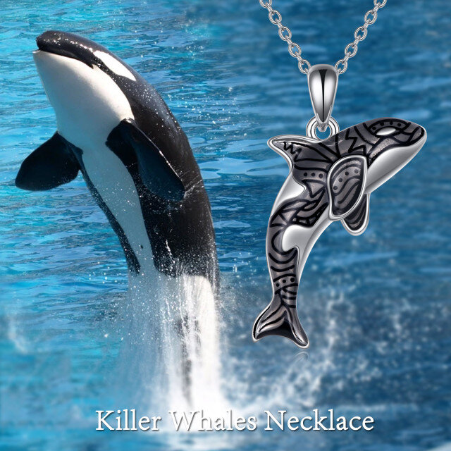 Sterling Silver Whale Urn Necklace for Ashes-6