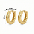 wholesale 925 Sterling Silver Radiant Textured Huggie Earrings Wholesale with Sleek Polished Borders - JewelryODM-0-3
