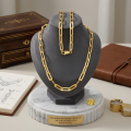 wholesale 925 Sterling Silver Italian-Made Gold-Plated Sterling  Paperclip Chain Necklace Wholesale - Luxurious Statement Jewelry-0-2