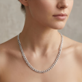 wholesale 925 Sterling Silver Luxury Stainless Steel Cuban Link Chain Necklaces Wholesale - Classic Unisex Jewelry Design-0-1