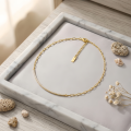 wholesale 925 Sterling Silver Elegant Gold Chain Necklace Wholesale with CZ Bar Pendant – Luxury Jewelry Statement Piece-0-1