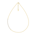 wholesale 925 Sterling Silver Elegant Gold Chain Necklace Wholesale with CZ Bar Pendant – Luxury Jewelry Statement Piece-0-0