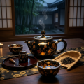wholesale Pure 999 Fine Silver Elegant Handcrafted Black Ceramic Teapot with Radiant Amber Spot Glaze and Silver Trim - Handicraft-0-2