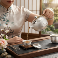 wholesale Pure 999 Fine Silver Elegant Silver Teapot Featuring Embossed Koi Fish and Lotus Design with Woven Handle - Handicraft-0-1