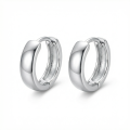 wholesale 925 Sterling Silver Elegant Polished Sterling Silver Huggie Hoop Earrings Wholesale - JewelryODM-0-0