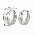 wholesale 925 Sterling Silver Elegant Sterling Silver Teardrop Huggie Hoop Earrings Wholesale for Women - JewelryODM-0-2