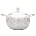 wholesale Pure 999 Fine Silver Elegant Silver-Plated Tureen with Intricate Floral Engravings and Matching Lid - Handicraft-0-0