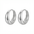wholesale 925 Sterling Silver Elegant Sterling Silver Teardrop Huggie Hoop Earrings Wholesale for Women - JewelryODM-0-0