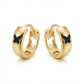wholesale 925 Sterling Silver Elegant Black Enamel Butterfly Motif Huggie Hoop Earrings Wholesale - JewelryODM-0-0