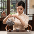 wholesale Pure 999 Handcrafted Silver Dragon Teapot with Intricate Relief and Traditional Cloud Patterns - Handicraft-0-3