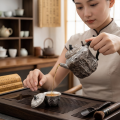 wholesale Pure 999 Fine Silver Handcrafted Rustic Silver Teapot with Textured Bark Finish and Pumpkin-Inspired Lid - Handicraft-0-1
