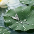 wholesale 925 Sterling Silver Elegant Silver Butterfly Necklace with Iridescent Wing and Teardrop Charms - JewelryODM-0-2