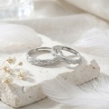 wholesale 925 Sterling Silver Braided Couple Rings Adjustable Wedding Band Ring Set For Women Men-0-2