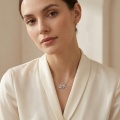 wholesale 925 Sterling Silver Cubic Zirconia Butterfly Pendant Necklace For Women-0-1