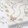 wholesale 925 Sterling Silver Cubic Zirconia Butterfly Pendant Necklace For Women-0-6