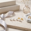 wholesale 925 Sterling Silver Elegant S925 Sterling Silver Round Pearl Stud Earrings for Women-0-1