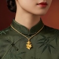 wholesale 24k Radiant Veiltail Fish Pendant Featuring Intricate Textures And Flowing Fins-0-3