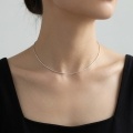 wholesale 925 Sterling Silver Snake Chain Anklet Adjustable Minimalist Ankle Bracelet For Women-0-3
