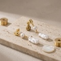 wholesale 925 Sterling Silver Elegant Irregular Baroque Pearl Long Dangle Earrings S925 Vermeil Vintage Style Jewelry-0-3