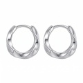 wholesale 925 Sterling Silver Twisted  Hoop Earring-0-0