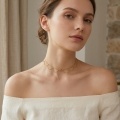 wholesale 925 Sterling Silver Elegant Multi-Chain Gold-Plated Sterling  Adjustable Necklace-0-3