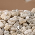 wholesale 925 Sterling Silver Elegant Pearl and  Chain Bracelet with Adjustable Lobster Clasp-0-2