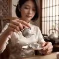 wholesale 925 Sterling Silver Elegant Handcrafted  Teapot with Cracked Ice Pattern and Floral Accents on Wooden Handles-exquisite handmade teapot - Handicraft-0-3