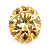Champagne Oval Moissanite-Stone carat: 1 Stone size: 5*7