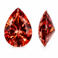 Pomegranate Red Water Drop Moissanite-0-1