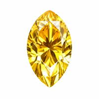 Golden Marquise-shaped Moissanite-Stone Carat: 1 Stone Size: 5*10
