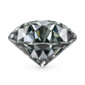 Grey Round Moissanite-0-1