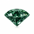 Dark Green Round Moissanite-0-1