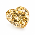 Champagne Heart-shaped Moissanite-0-0