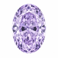 Colored Gemstone Cultivation Of Lavender Purple Oval Shape-Stone size: 5*7 cm; Stone weight: 1 CT
