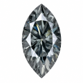 Grey Marquise-shaped Moissanite-0-0