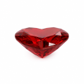 Colored Gemstone Cultured Ruby Heart Shape-0-1