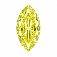 Lemon Yellow Horseeye-shaped Moissanite-Stone Carat: 1 Stone Size: 5*10