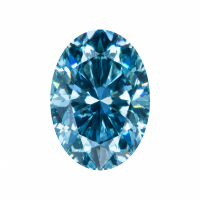 London Blue Oval Moissanite-Stone carat: 1 Stone size: 5*7
