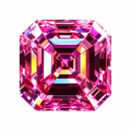 Rose-red Ascher Moissanite-0-0
